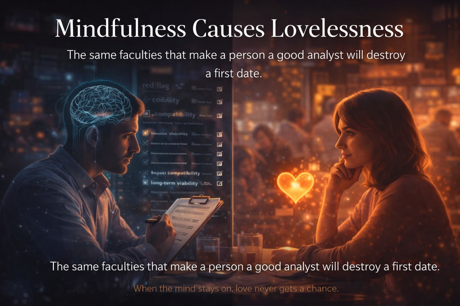 Mindfulness Causes Lovelessness